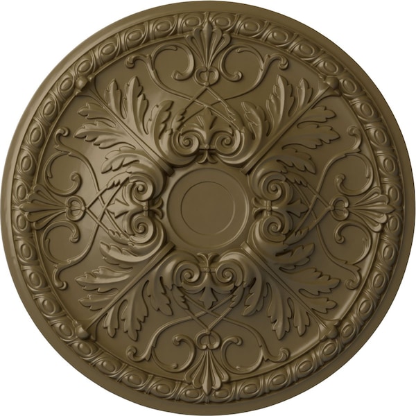 Ekena Millwork Tristan Ceiling Medallion (Fits Canopies up to 6 1/4"), 32 3/8"OD x 3 1/2"P, Mississippi Mud CM32TNMMF - main